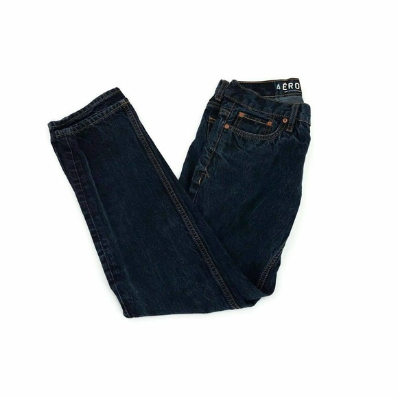 Aeropostale Other - Aeropostale Mens Jeans Essex Classic Straight Blue Pockets Button Fly 28 x 30
